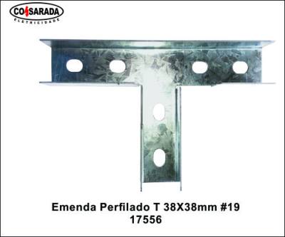 Emenda Perfilado T 38 x 38mm PZ 17556*