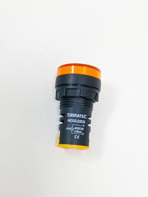 Sinaleiro .Amarelo LED .24 V 22 mm (9483) *