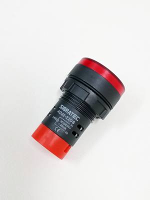 Sinaleiro .Vermelho LED .24 V 22 mm (9478) *