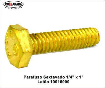 Parafuso Sext .....1/4" x 1" Latao 19016000*