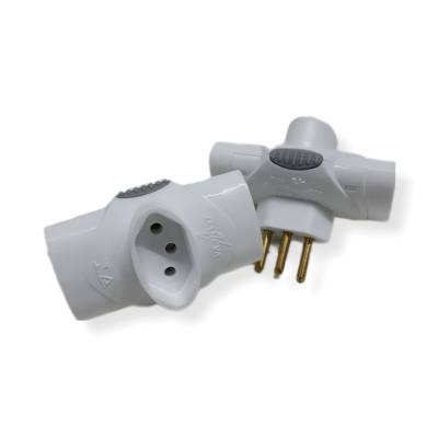 Pino Tee 2 P+T 3 Saidas Branco/Cinza *