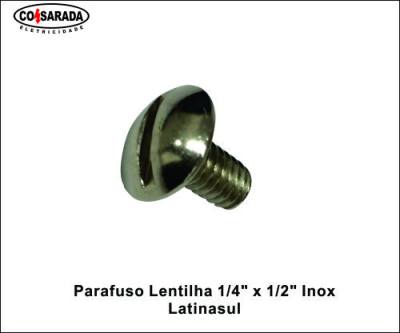 Parafuso Lentilha 1/4" x 1/2" Inox 115123*