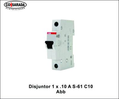 Disjuntor 1 x .10 A .3 kA (Abb) SH201 T- C10/ SJ201 T- C10*
