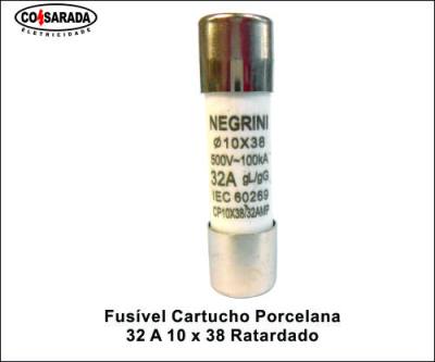 Fusivel Cartucho Porcelana .32 A 10 x 38 Retardado CP-10X38/32*