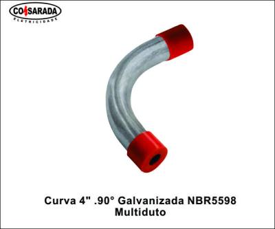 Curva 4" .90° Galvanizada NBR5598 BSP *