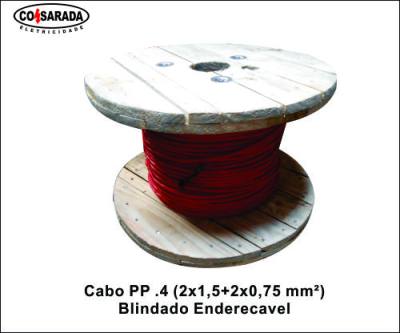 Cabo PP Blindado .4 x ..(2x1,5+2x0,75 mm²) Enderecavel