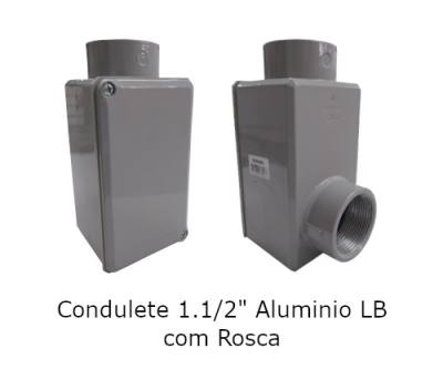 Condulete 1.1/2" Aluminio LB c/ Rosca 56103/085*