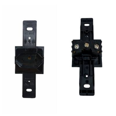 Tomada Emb 2 P + T 10 A Preta/Preta S/ Espelho 13329538*