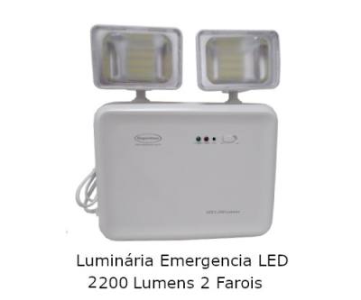 Luminaria Emergencia LED 2.200 Lumens 2 Farois Compact *