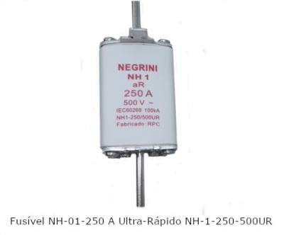 Fusivel NH - 01 - 250 A Ultra-Rapido NH-1-250/500UR*