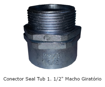 Conector Seal Tub 1.1/2" Macho Giratorio KMZG-112*
