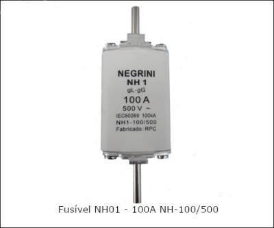 Fusivel NH - 01 - 100 A NH-1-100/500 gL gG *