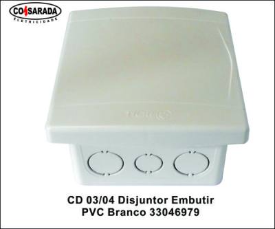 CD 03/04 Disjuntor Embutir PVC Branco 33046979*