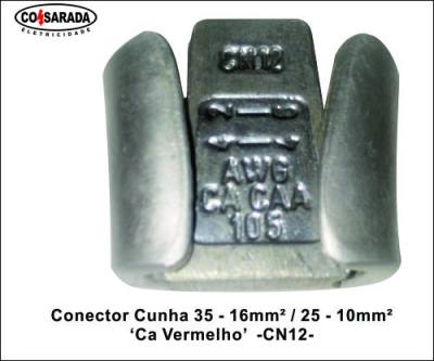 Conector Cunha .35 - 16mm² / 25 - 10mm² Ca Vermelho CN12*