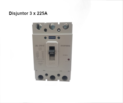 Disjuntor 3 x .225 A 18 kA Caixa Moldada DLJ250-E 05104.2225.31*