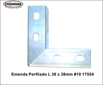 Emenda Perfilado L 38 x 38mm PZ 17554*