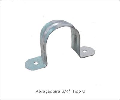 Abracadeira .3/4" - Tipo U*