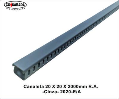 Canaleta .20 x 20 x 2.000 mm R.A Cinza 2020-E/A*