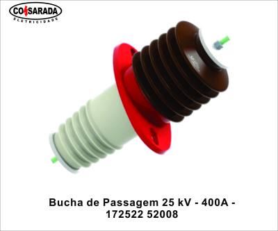 Bucha Passagem 25 kV - 400A Interna/Externa *