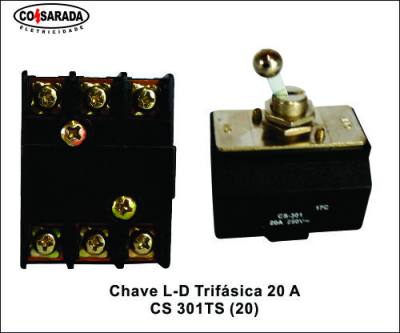 Chave L-D Trifasica 20 A CS 301TS (20)*