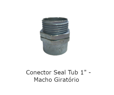 Conector Seal Tub 1" Macho Giratorio KMZG-100 *