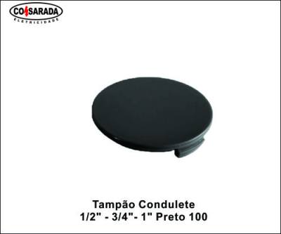 Tampao Condulete 1/2" - 3/4"- 1" Preto 100*