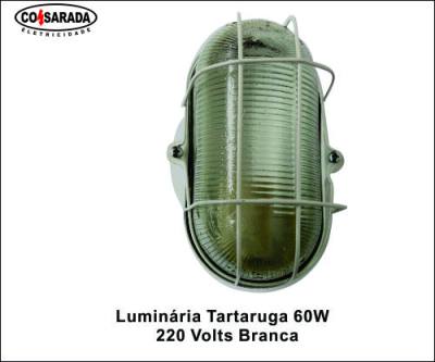 Luminaria Tartaruga 60W 220V Branca 114*