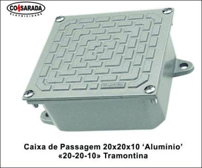 Caixa Passagem .20 x 20 x 10 Aluminio CP20 56123/003*