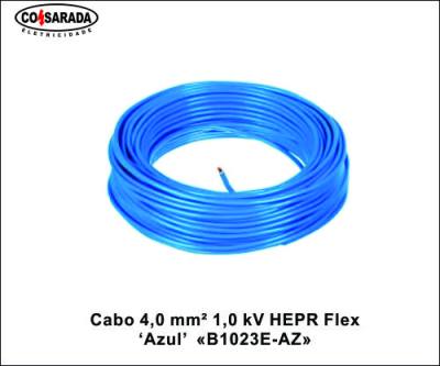 Cabo ..4,0 mm² 1,0 kV HEPR Flex Azul B1023E-AZ*