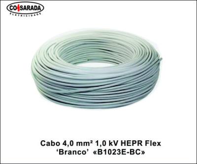 Cabo ..4,0 mm² 1,0 kV HEPR Flex Branco B1023E-BC*
