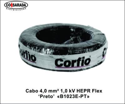 Cabo ..4,0 mm² 1,0 kV HEPR Flex Preto B1023E-PT*