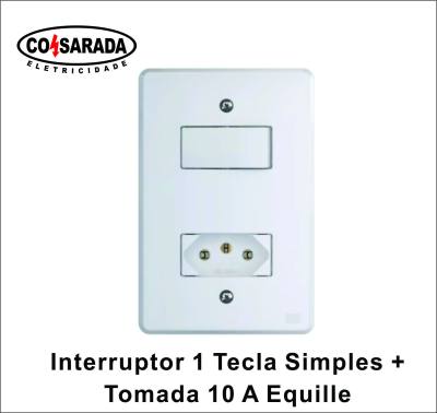 Int. 1TS + T Embutir 10A Equille Branco 14235637*