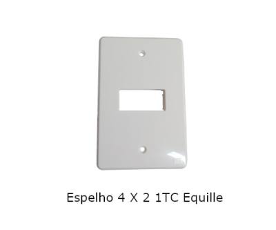 Espelho 4 x 2 1TC Branco Equille 14232454*