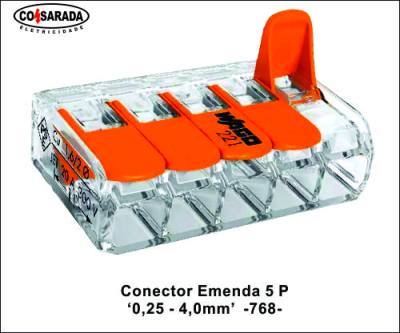 Conector Emenda .5 P 0,14 - 4,0mm 32 A 221-415 *