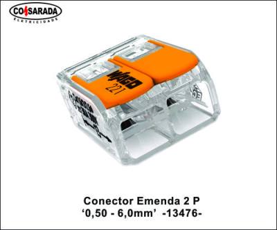 Conector Emenda .2 P 0,5 - 6,0mm 41 A 221-612 *