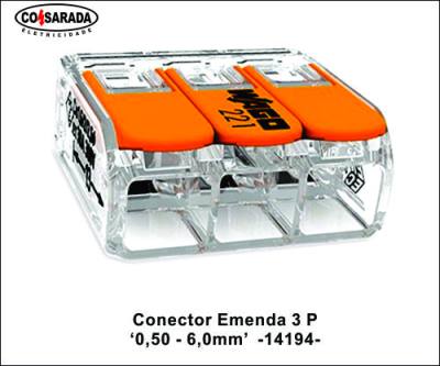 Conector Emenda .3 P 0,5 - 6,0mm 41 A 221-613 *