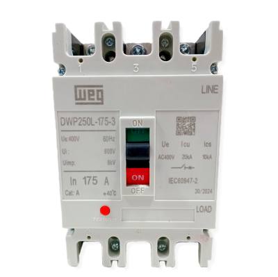 Disjuntor 3 x .175 A 20 kA DWP250L-175-3 Caixa Moldada 14256836*