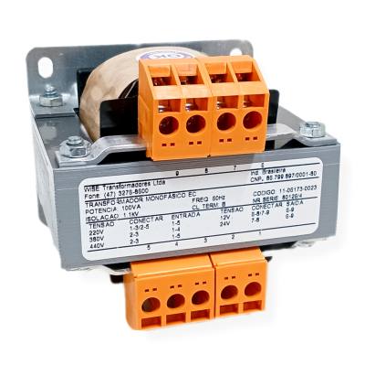 Transformador .100VA/80 W 220/380-440V S12/24VAC 60HZ Mono 11-06173-0021*