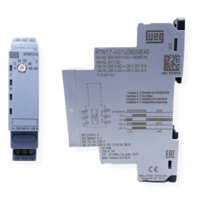 Rele Tempo 60 MIN 24-240VAC/VDC Ret. Energ. RTW17-A01U060ME40 12738241*