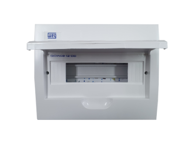 CD 12 Disjuntor Embutir DIN PVC Branco 11377479*