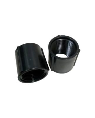 Luva 1" PVC Preta C/ Rosca S/ Divisoria 3500*
