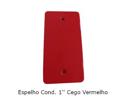 Espelho Cond 1" PVC Cego Vermelho 271*