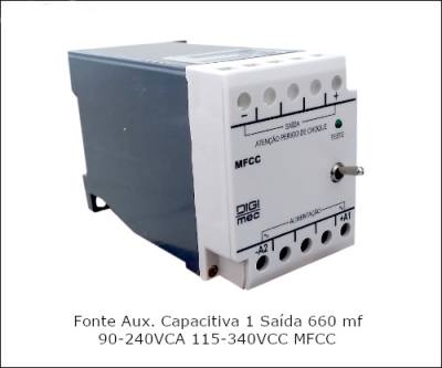 Fonte Aux. Capacitiva 1 Saida 660mF 90-240VCA/115-340VCC MFCC*