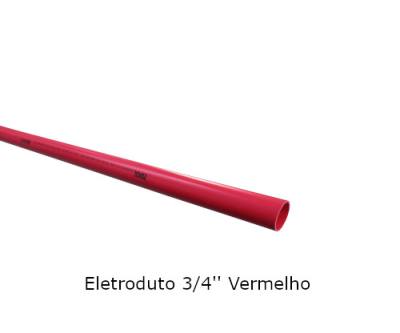Eletroduto .3/4" PVC Vermelho 115*