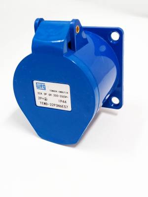 Tomada Ind Emb 2 P+ T 32 A Azul IP44 6H TEWD-32P3H6E57 14684951*