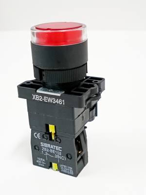 Botao Pulso Iluminado Vermelho 1NF 24VAC/DC EW3461 (5761) *