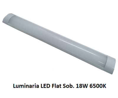 Luminaria LED Slim Flat Sob. 18W 120 6500K 676.25.0015*
