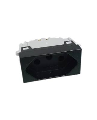 Modulo Tomada 2 P + T 10A Preto Refinatto 13799421 *