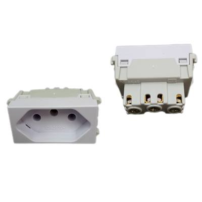 Modulo Tomada 2 P + T 10A Branco Refinatto 13799419*