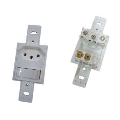 Int. 1TS + T Embutir 10A S/ Espelho Klin Branco 13328729*